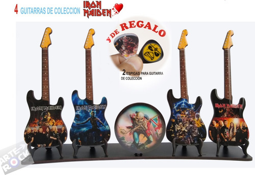 Instrumentos Guitarras Iron Maiden Mini De Colección