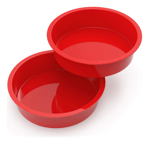 Silivo 9 Inch Round Cake Pans - Juego De 2 Moldes De Sili...