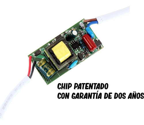 Imagen 6 de 6 de Panel Led 12w Incrustar Con Difusor 100% Aluminio X 5 Unid
