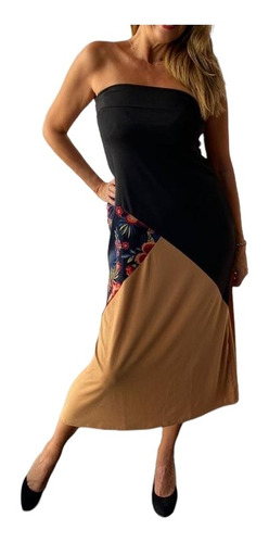 Imagen 10 de 10 de Pollera Larga Modal Mujer T2 Y T3 Talles Reales