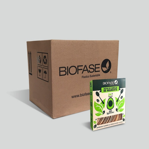 Cucharas Biofase® Biodegradables A Base De Aguacate.