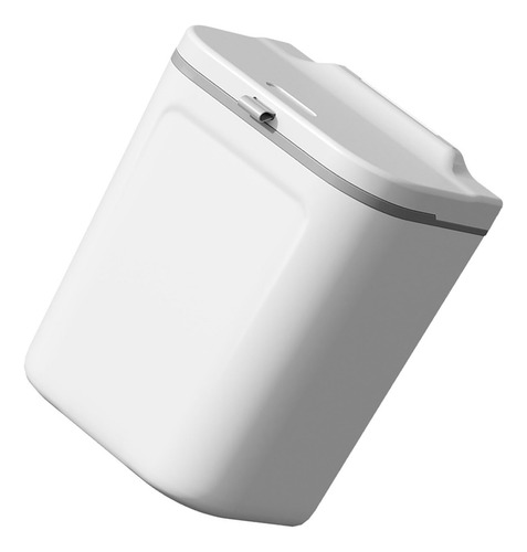 Cubo De Basura De Pared De 9 Litros, Blanco, Gran Capacidad
