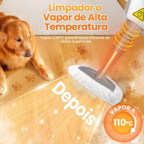 Limpador A Vapor Portátil Pressurizado Para Múltiplas Superfícies Com 11 Acessórios, Reservatório De 450ml, Limpador A Vapor Multiuso Para Casa | Estofados