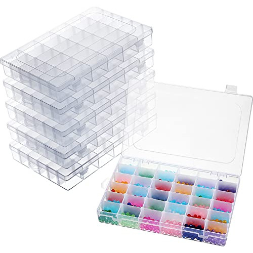 5 Piezas De Cajas Organizadoras De Plástico Transparen...