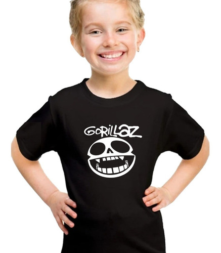 Remera De Gorillaz Rock Música Algodón Premium