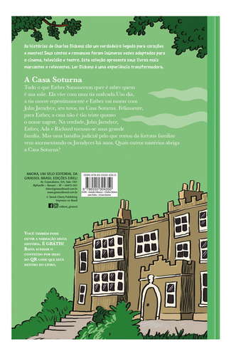 Charles Dickens para todos - A Casa Soturna - Livro + Audiolivro Para Ouvir, de Dickens, Charles. Grandes Clássicos - Charles Dickens (01), vol. 01. Editorial Amora, capa mole em português, 2022