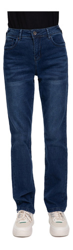 Jeans Mujer Flo Recto Azul Oscuro Fashion's Park