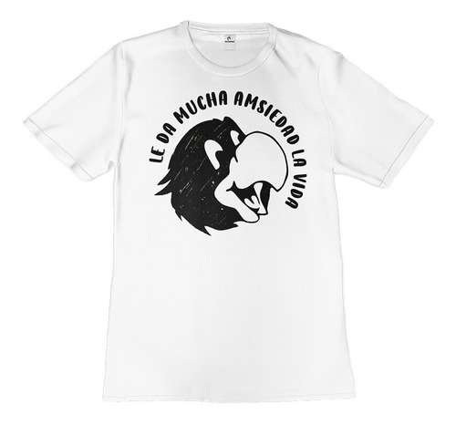 Playera Sello Perico Le Da Amsiedad La Vida Tacto Algodón