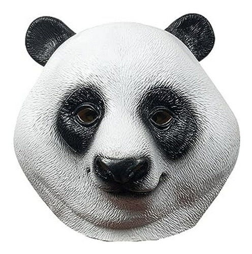Máscara Cabeza Panda Fiesta Halloween Látex Cospla