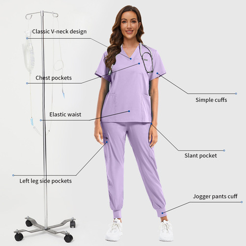 Conjunto De Blusas Y Pantalones Deportivos Scrubs, Traje Uni