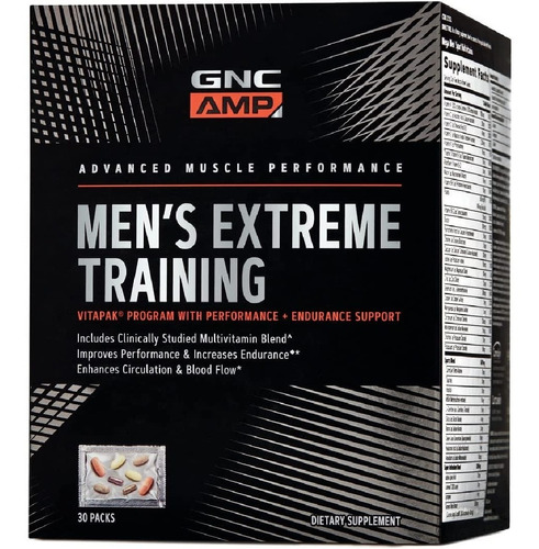 Suplemente Men's Extreme Training Gnc 30 Packs