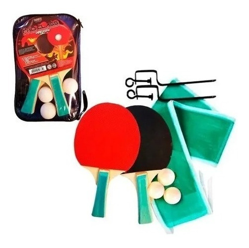 Set De Ping Pong Con Estuche Red Paletas Pelotas Pro Class