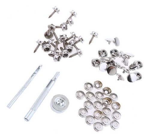 Kit De Fixação De Parafuso Com Botão De Pressão 2 Peças