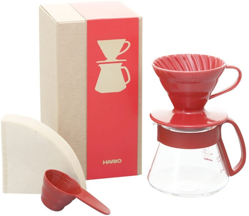 Hario V60 Coffee Dripper Set - Cafetera Ceramica | Tamaño 01