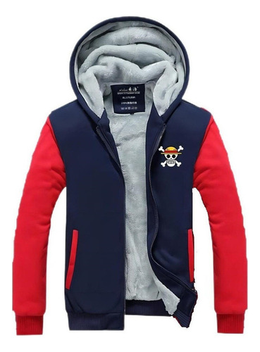 2025 Sudadera Con Capucha De Polar One Piece Monkey D. Luffy