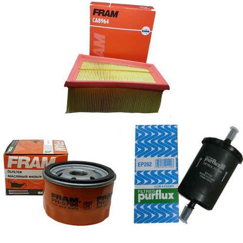 Kit De 3 Filtros Fram Renault Kangoo 1.6 16v Con Motor K4m