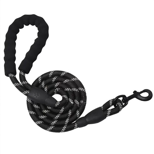 Correa Para Perro De 1.5 Metros Resistente Cómoda Meru Color Negro
