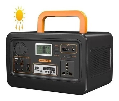 Kit Solar Portatil 4 Focos/inversor/radio Fm /bluetooth