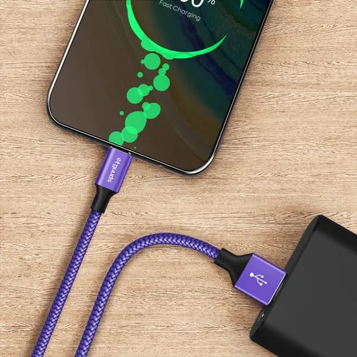 Cable Usb C Morado Etguuds De Carga Rapida De 3.3 Pies, P...