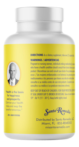 Suplemento Dietético Santo Remedio Maca 7500 Mg 90 Cápsulas