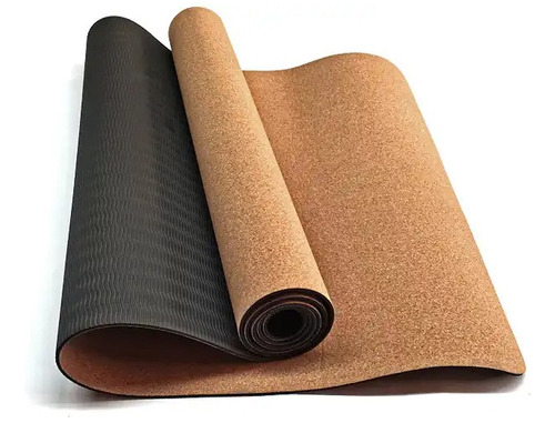 Colchoneta Mat Yoga Pilates Corcho Ecológica-sostenible 5mm 