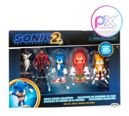 Sonic El Erizo2-pack 5 Mini Figuras Play Set Muñeco Original