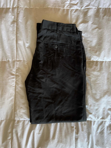 Pantalón Negro Vestir Hombre Van Heusen Slim 34x30