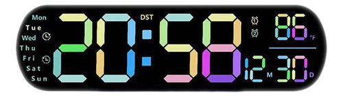 Reloj Despertador Digital Led Para Colgar En La Pared,