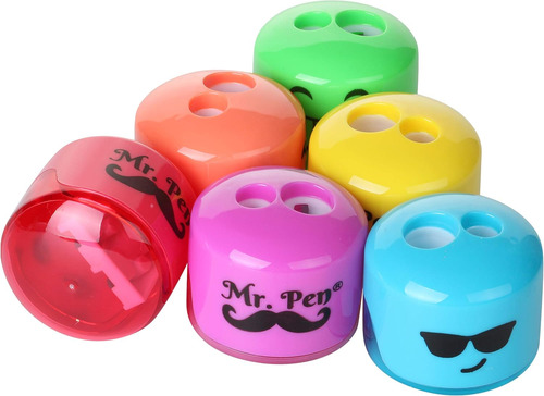 Mr. Pen- Sacapuntas Para Lápices De Colores, Paquete De 2...