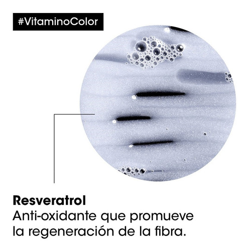 Imagen 4 de 6 de Shampoo Vitamino Color Cabello Teñido Loreal Pro 300 Ml
