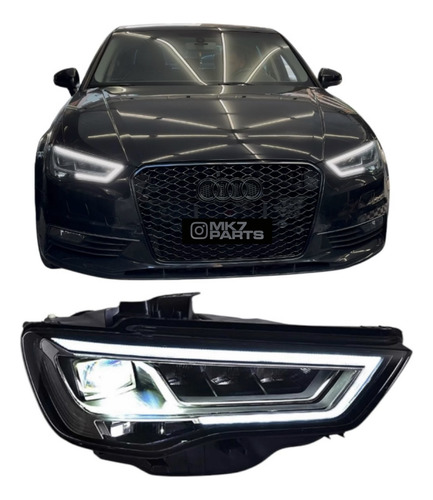 Farol Full Led Rs3 Para Audi A3 13-16