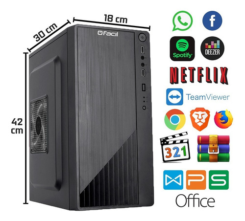 Computador Completo Intel I5 12400f 16gb Ddr4 Ssd 960gb 19