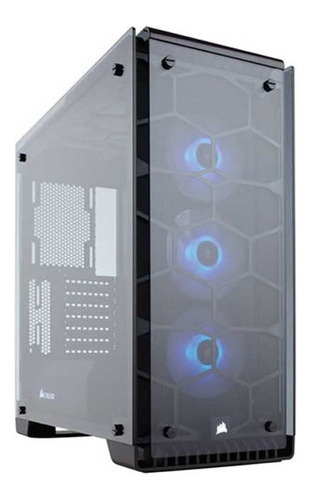 Gabinete Corsair Crystal 570x Rgb Mid-tower Sin Fuente Color Negro