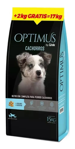 Alimento Unik Optimus Perro Cachorro 15 Kg + 2 Kg De Regalo 