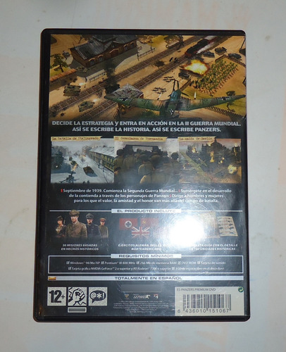 Lote 2 Juegos Videojuegos Pc Originales: Panzers - Invictus (Usado)