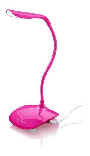 Imagem 1 de 1 de Luminaria De Mesa Led Multilaser Usb Rosa Ac273 29897