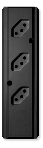 comprar Tomada Barra Tripla 10a\u002F20a Régua Para Extensão 2p+t Pro45 Cor Preto