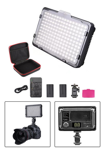 Luz Led Para Cámara, Lámpara De Vídeo Portátil Estilo D