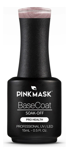 Rubber Base Coat Sparkly Rose (15ml) - Marca Pink Mask