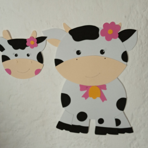 Vaca Lola Goma Eva Únicas Animalitos Granja X6