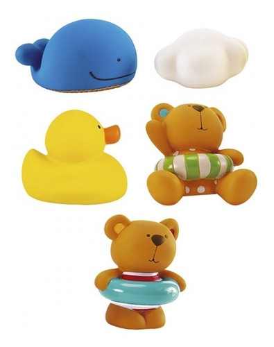  Lanzadores De Agua Osito Hape T Y Amigos Bañadera 0m+