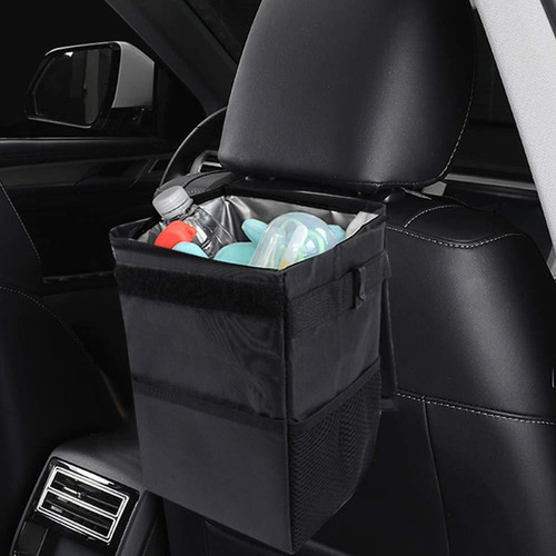 Cubo De Basura Para Coche Con Tapa, Contenedor De Basura,
