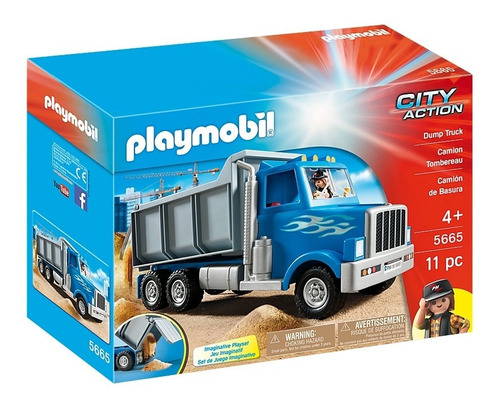 Juego Playmobil City Action Camión De Basura 11 Piezas 3