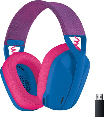 Auriculares gamer inalámbricos Logitech G G Series G435 azul y frambuesa