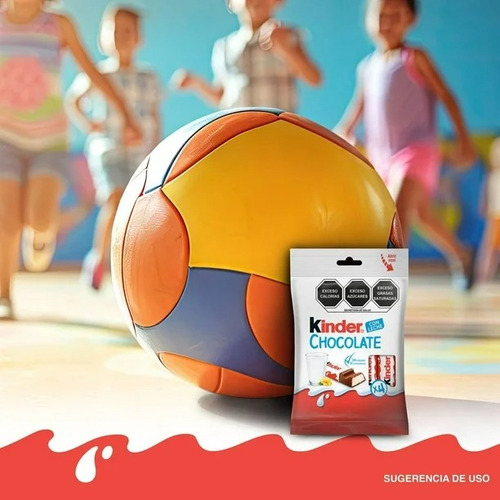 8 Pzas Chocolate Kinder Con Relleno A Base De Leche 4 Pzas