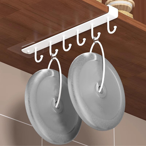2pcs Soporte Para La Taza Debajo De Gabinete Ganchos De