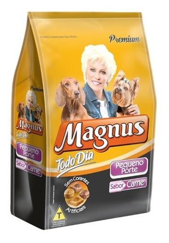 Ração Magnus Para Cães Pequeno Porte Carne 1kg Todo Dia