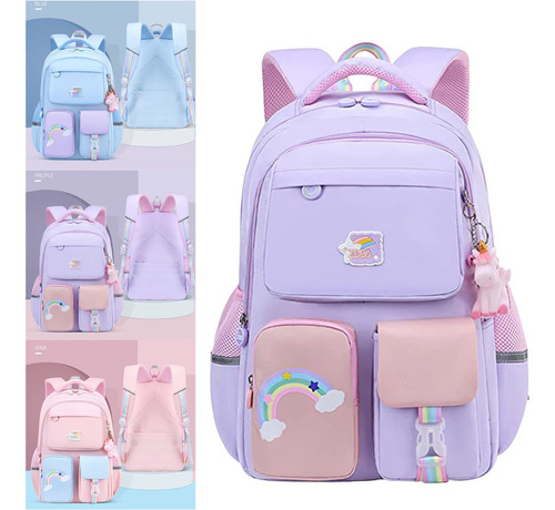 Mochila Para Niños Y Niñas, Mochila Para Escuela Secundaria, 1