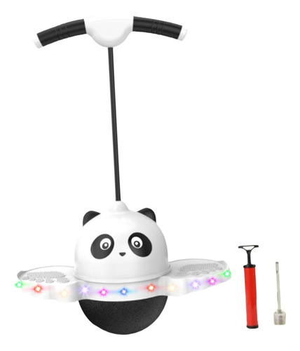 Pogo Pular Bola Placa De Salto Com Luz Colorida Branco