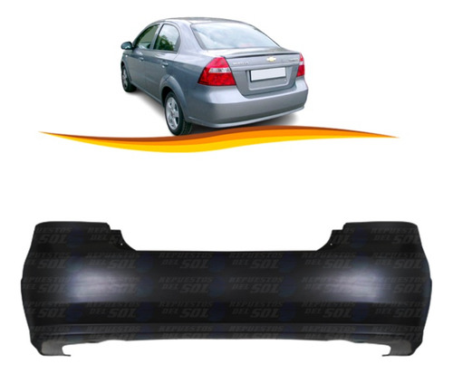 Parachoque Trasero Chevrolet Aveo Sedan 2007 2016